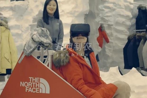 创意VR体验 TNF让顾客在商场感受南极冰天雪地